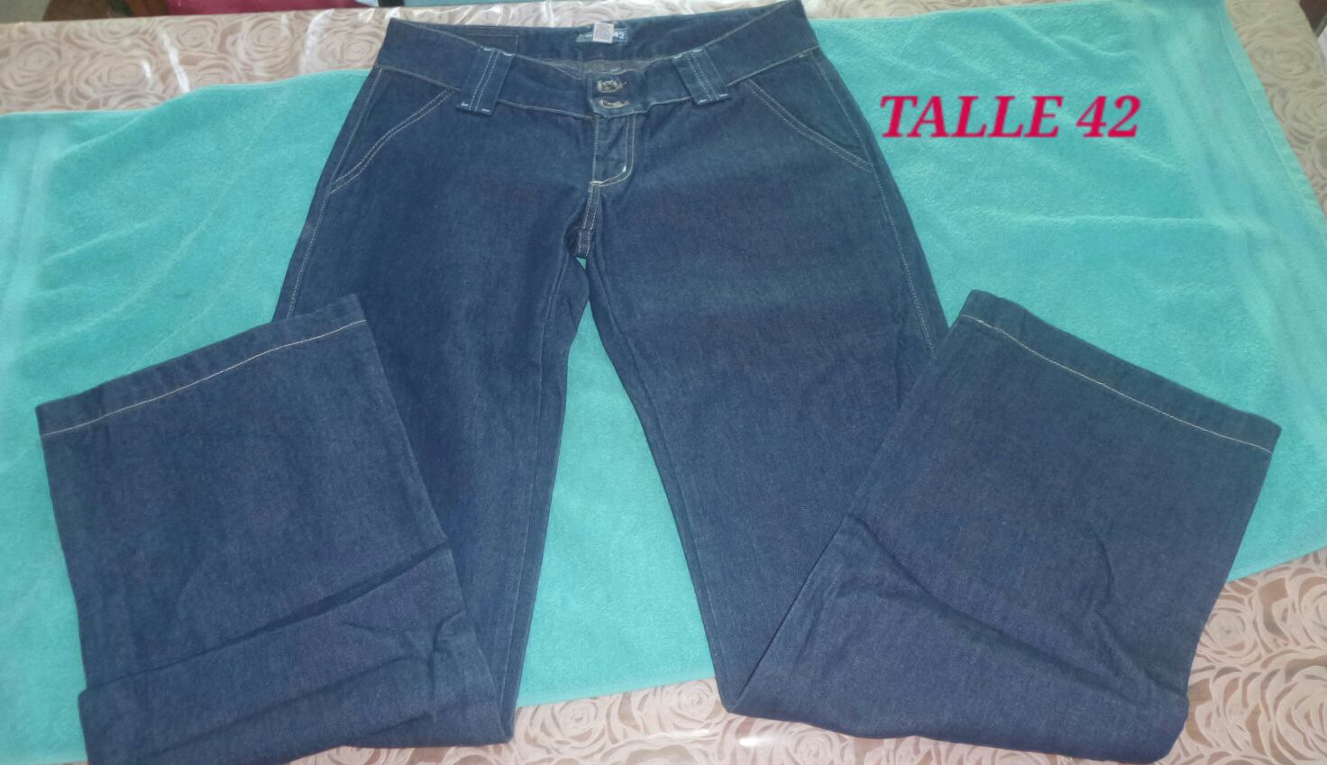 Jeans Dama Wid Leg T.38 y 42