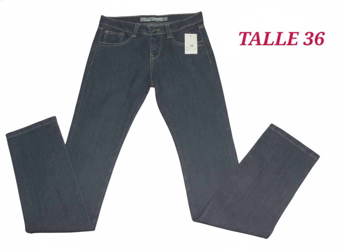 Jeans dama T. 36 Negro